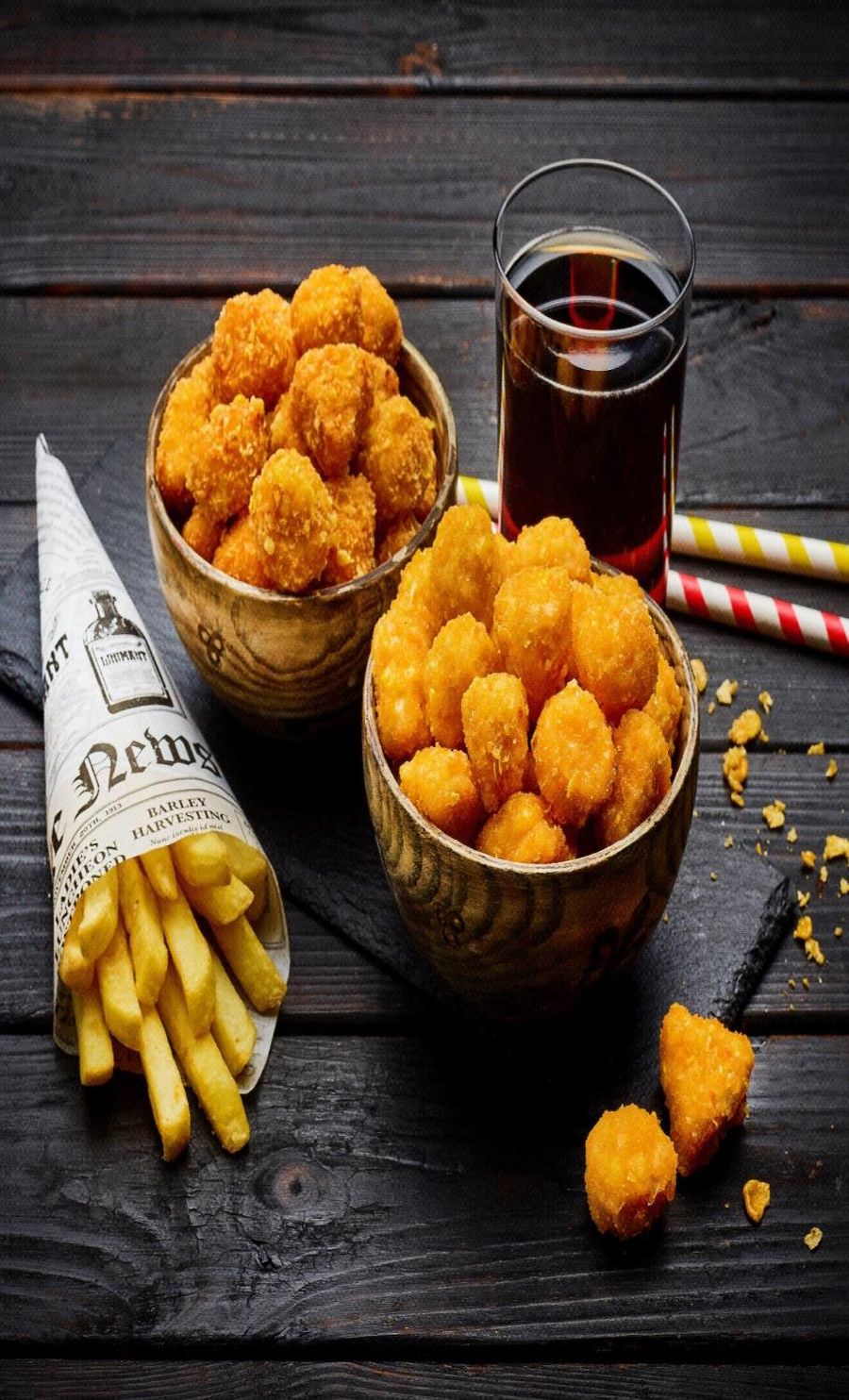 Serviervorschlag Crispy Chicken Pops